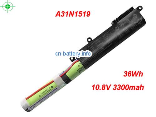 10.8V ASUS X540YA-DM122T Battery 3300mAh