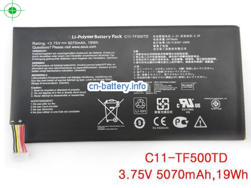 3.75V ASUS C11-TF500TD 电池 5070mAh, 19Wh 