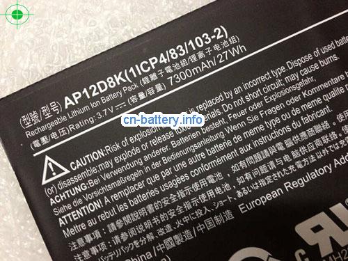 3.7V ACER ICONIA W510-1892 Battery 7300mAh