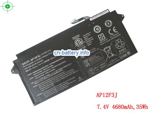 7.4V ACER S7-391-53314G AWS Battery 4680mAh