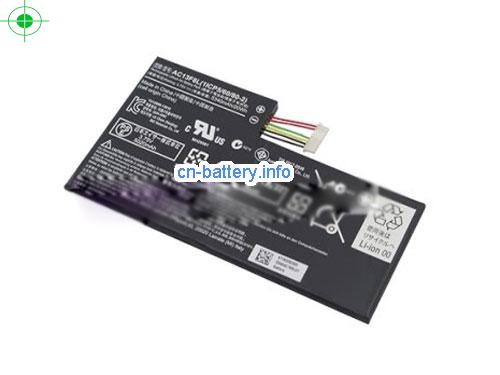 3.75V ACER AP13F8L 电池 5340mAh, 20Wh 