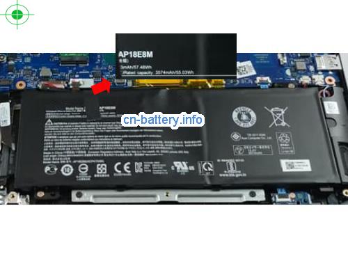 15.4V ACER CONCEPTD 5 PRO CN515-71P Battery 3574mAh