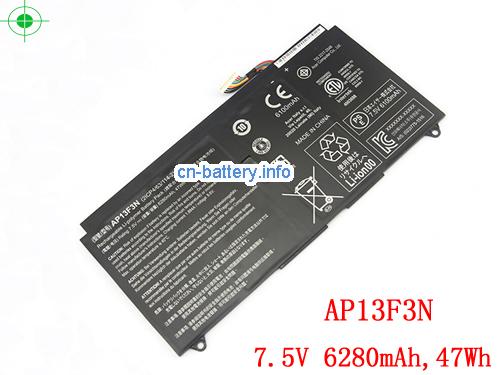 7.5V ACER ASPIRE S7-393-7810 Battery 6280mAh