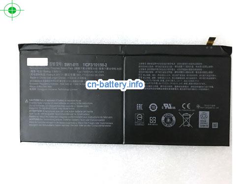 3.8V ACER 1ICP310190-2 电池 7900mAh, 30Wh 