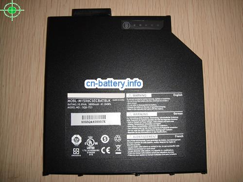 10.8V ALIENWARE M15X6CPRIBABLK 电池 3800mAh, 40.04Wh 