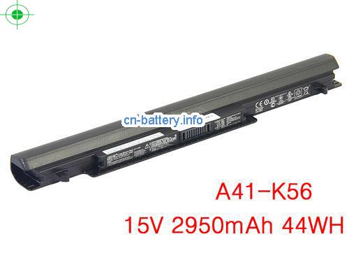 15V ASUS A41-K56 电池 2950mAh, 44Wh 