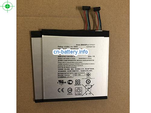 原厂 C11p1517 电池  Asus Zenpad 10 Z301m 系列 Li-polymer 3.85v 18wh 