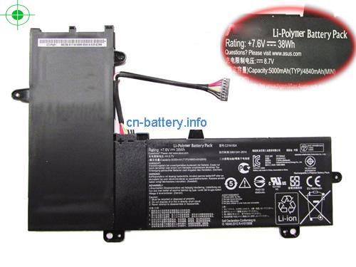 原厂 Asus C21n1504 电池  Tp200sa 系列 笔记本电脑 38wh 7.6v 