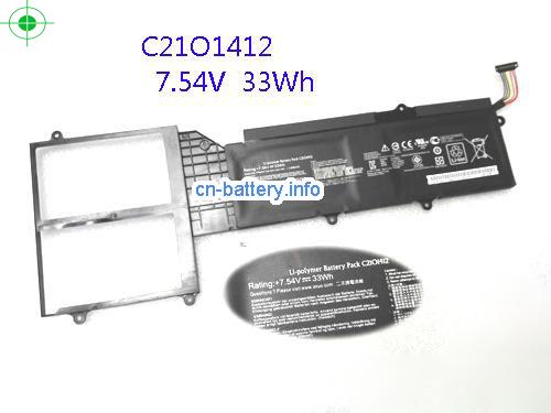 Asus C21o1412 C2101412 电池 33wh 7.54v 