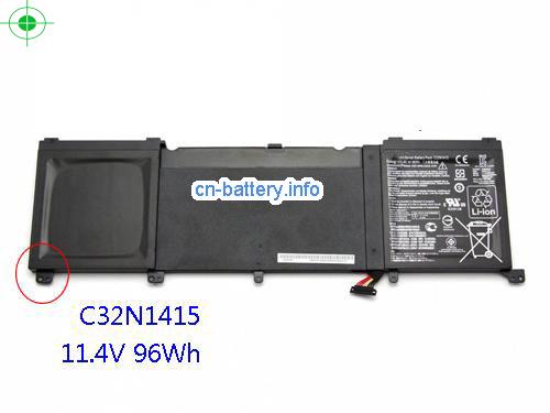 11.4V ASUS G501VW Battery 8420mAh