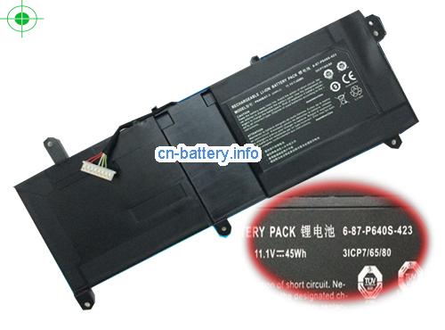  45Wh高质量笔记本电脑电池 Schenker XMG P407-YHZ, XMG P407-SRW, XMG P407-RQK, XMG P407-QYN, 