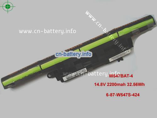 14.8V CLEVO 6-87-W547S-424 电池 2200mAh, 32.56Wh 