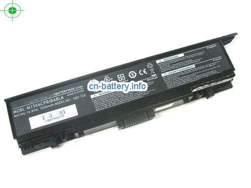 10.8V DELL MOBL-M15X6CPRIBAT 电池 5200mAh