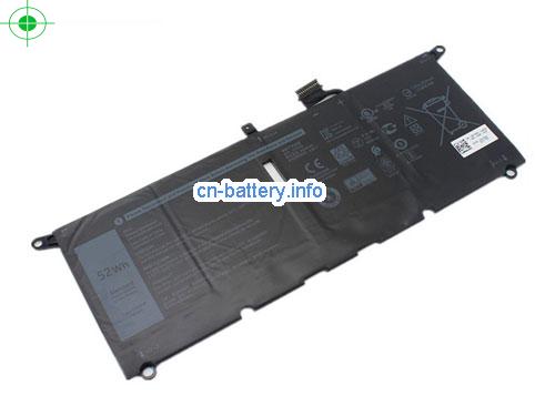 7.6V DELL P113G 电池 6500mAh, 52Wh 