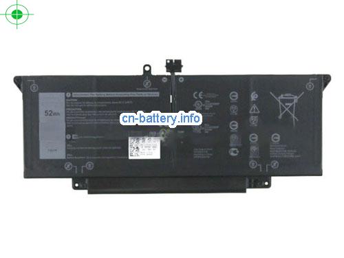 7.6V DELL HRGYV 电池 6500mAh, 52Wh 