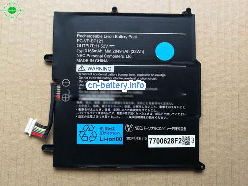 11.52V NEC 3ICP443110 电池 3166mAh, 33Wh 