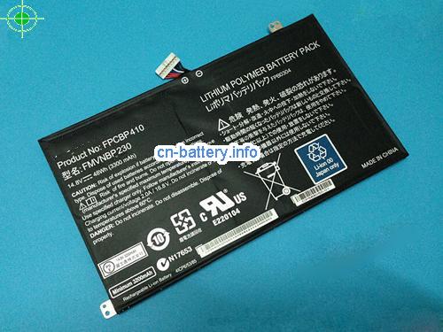 14.8V FUJITSU FMVNBP230 电池 3300mAh, 48Wh 