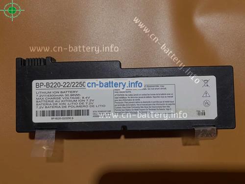 7.2V GETAC BP-B220-22/2250 S GP 电池 4300mAh, 30.96Wh 