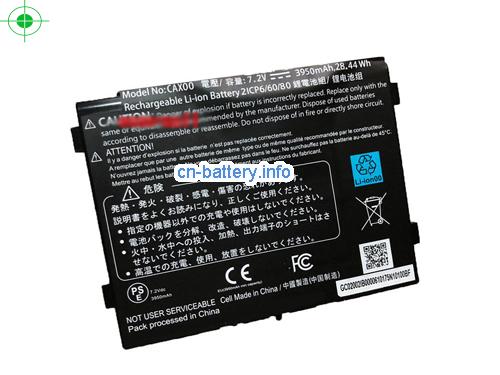 7.2V GETAC CAX00 电池 3950mAh, 38.44Wh 