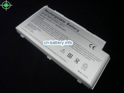 Squ-301 电池  Gateway M675 M675cs M675e M675e 系列 4400mah Sliver 8cells 