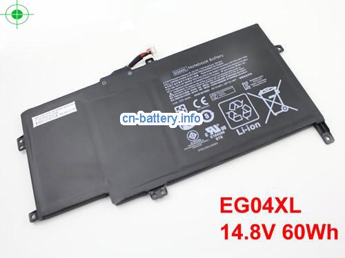 原厂 Eg04xl 681951-001 电池  Hp Envy 6 6-1000 6-1000sg 6-1003tu 6-1007tx 6-1090se 系列 电池 14.8v 60wh 