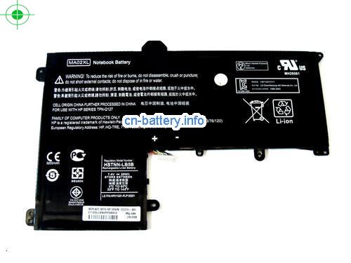 7.4V HP MA02025X 电池 3380mAh, 25Wh 
