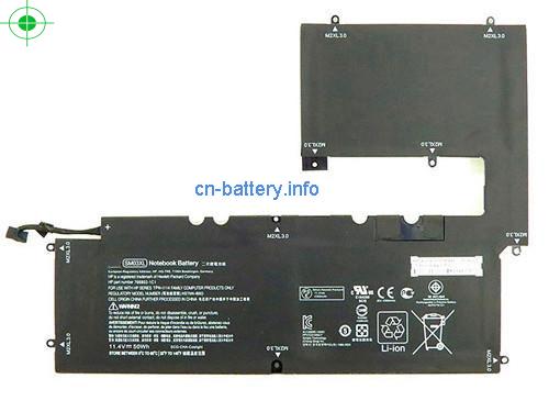 11.4V HP SM03050XL 电池 4380mAh, 50Wh 