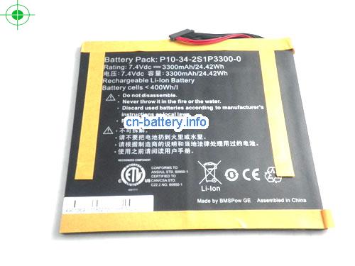 7.4V VIEWSONIC 10S TAB Battery 3300mAh