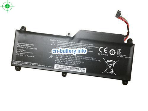 7.6V LG LBH122SE 电池 6400mAh, 49Wh 