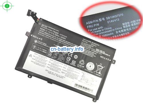 11.1V LENOVO SB10K97570 电池 3880mAh, 45Wh , 4.05Ah