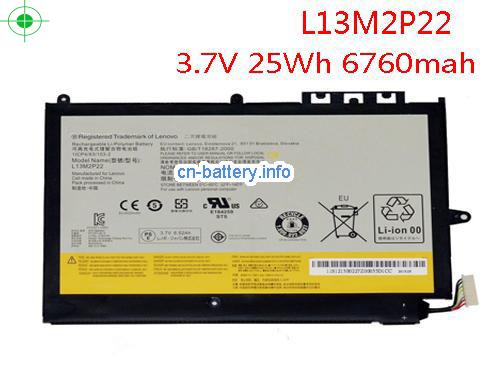 3.7V LENOVO 1ICP4/83/103-2 电池 6760mAh, 25Wh 