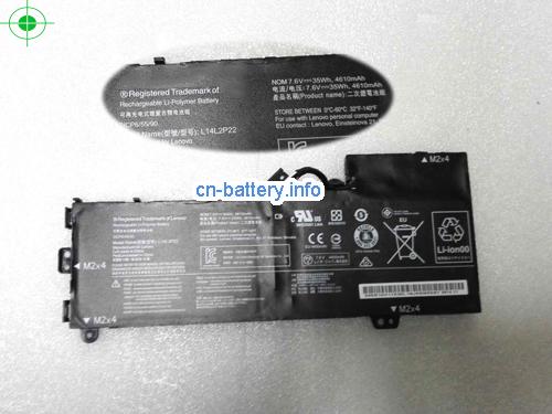 7.6V LENOVO L14L2P22 电池 4610mAh, 35Wh 