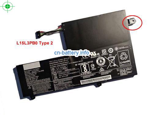 11.4V LENOVO YOGA 510 - 14ISK Battery 4610mAh