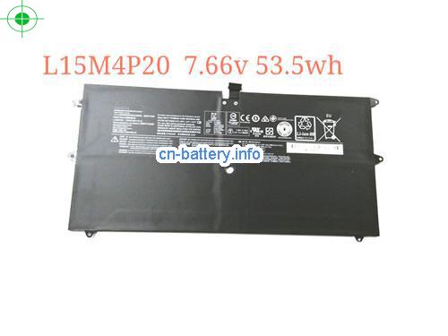 7.66V LENOVO L15M4P20 电池 6950mAh, 53.5Wh 