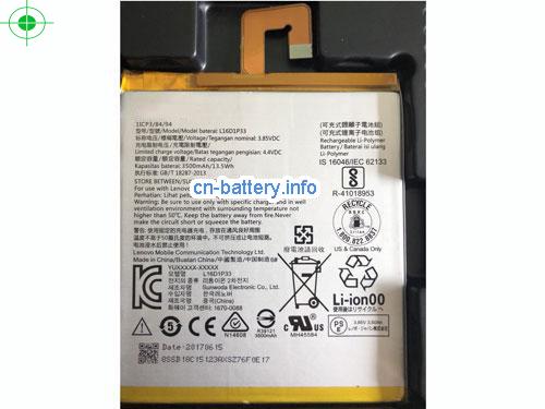 L16d1p33 电池 Lenovo 1icp3/84/94 Li-polymer 3500mah 3.85v 