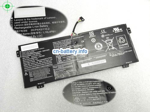 7.72V LENOVO 5B10Q38238 电池 6217mAh, 48Wh 