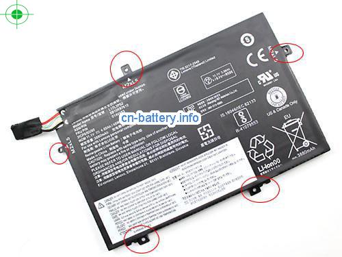 11.1V LENOVO SB10K97610 电池 3880mAh, 45Wh , 4.05Ah