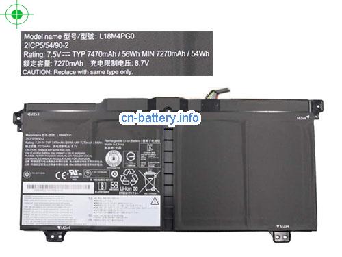 Lenovo L18d4pg0 电池 Li-polymer 5b10r51234 56wh 7.5v 