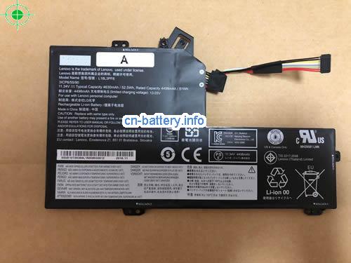 11.34V LENOVO 3ICP6/55/90 电池 4630mAh, 52.5Wh 