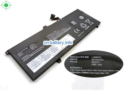 11.46V LENOVO L18D6PD1 电池 4190mAh, 48Wh 