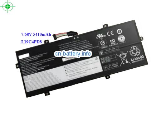 7.68V LENOVO L19M4PD8 电池 5410mAh, 41Wh 