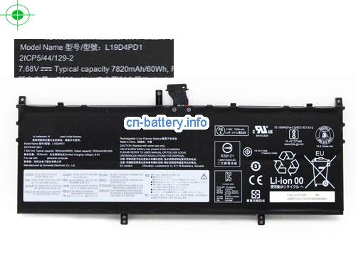 原厂 Lenovo L19d4pd1 电池 2icp5/44/128-2 Li-polymer 可充电 60wh  