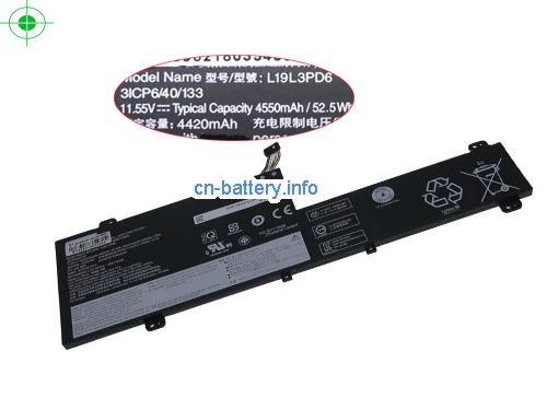 11.55V LENOVO L19M3PD6 电池 4550mAh, 52.5Wh 