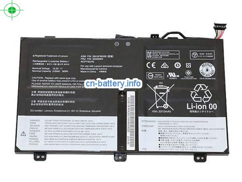 15.2V LENOVO SB10F46439 电池 3690mAh, 56Wh 