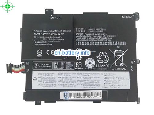 7.6V LENOVO SB10F46456 电池 4200mAh, 32Wh 