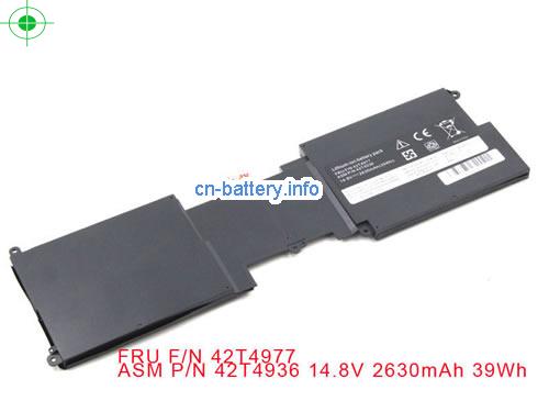 14.8V LENOVO ASM 42T4938 电池 2630mAh, 39Wh 