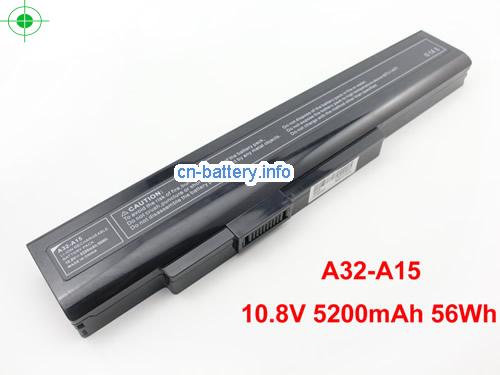 10.8V MSI A41-A15 电池 5200mAh, 56Wh 