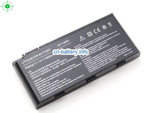 原厂 Bty-m6d 笔记本电池  Msi Gx660r E6603 Gt70 Gt780 Gx660 Gt60 Gt70 Gx680 系列 9 Cells 