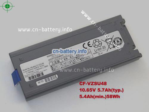 10.65V PANASONIC CF-19RDRAHFF Battery 5700mAh