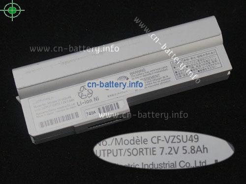 7.2V PANASONIC CF-R9JWANDR Battery 5800mAh